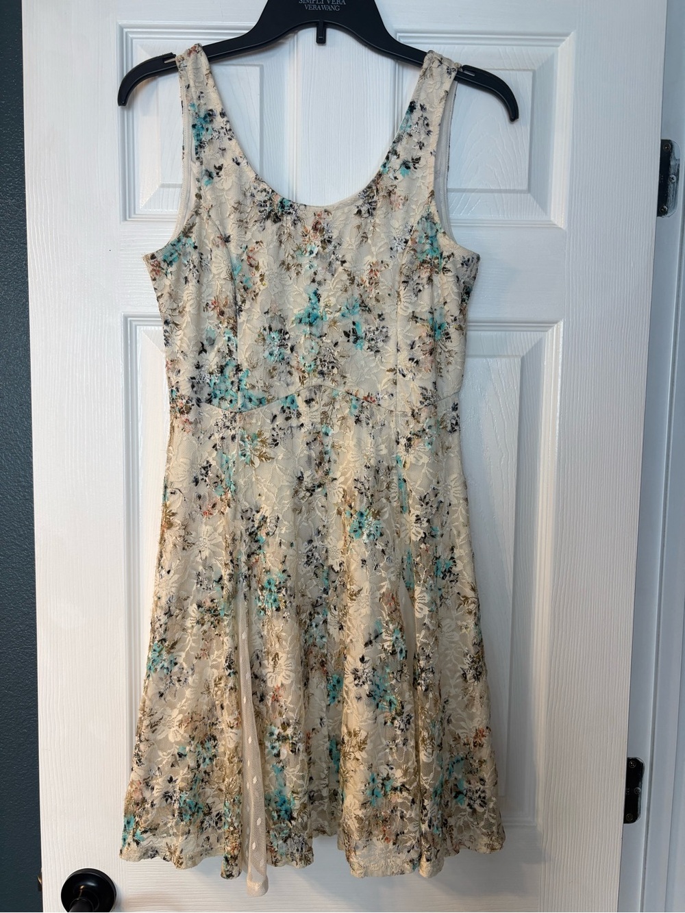 ⭐️5/$15! Disney Cinderella Sleeveless Floral Lace Fit & Flare Dress